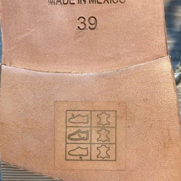 L*Space Hermosa braided sandals gold leather 39/9 - Picture 6 of 15